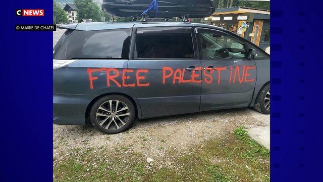 Haute-Savoie : Colère après des tags Free Palestine ont retrouvés peints sur des voitures appartenant à des personnes de confession juive en vacances dans la station de Châtel