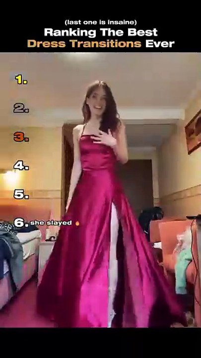 Ranking The Best Dress Transitions Ever #dress #ranking #usa #tiktok