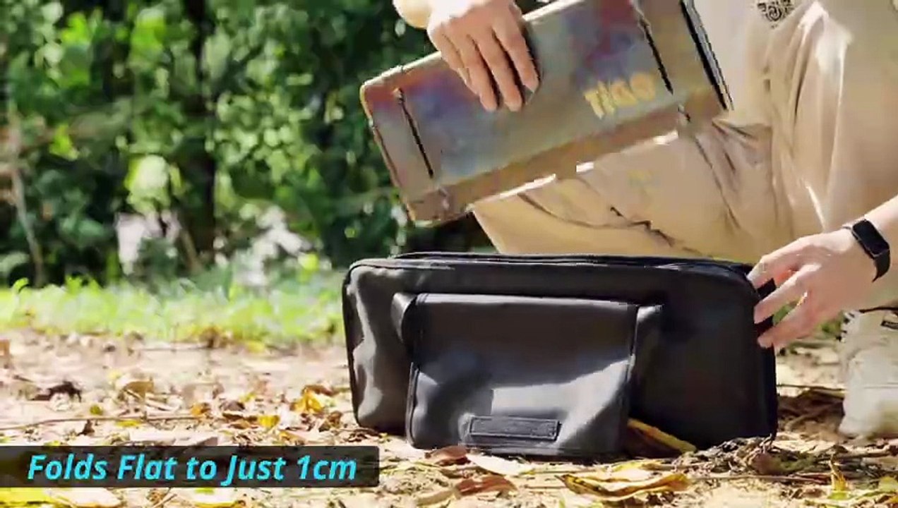 TiGo: Portable Titanium Grill That Folds Flat to Just 1cm