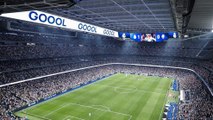 El espectáculo de luces del Bernabéu que asusta a cualquiera