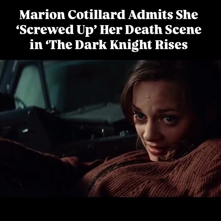 The Dark Knight Rises 13 year anniversary Behind the scenes. Marion Cotillard takes the blame