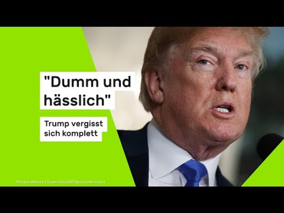'Dumm und hässlich' - Trump vergisst sich  komplett