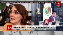 En la Comisión Permanente, Lily Téllez mantiene un enfrentamiento verbal con Noroña