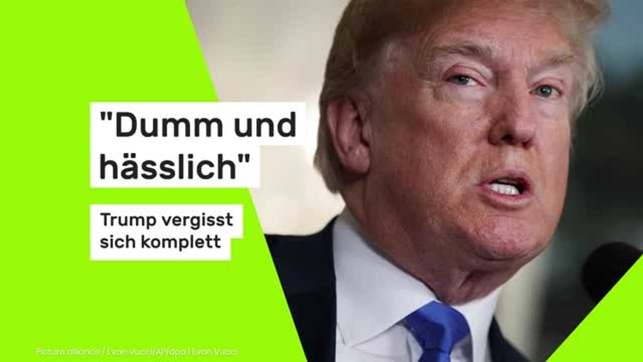 'Dumm und hässlich' - Trump vergisst sich komplett
