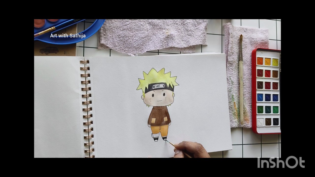 How to Draw and Paint Cute Naruto | Easy Anime Drawing Tutorial