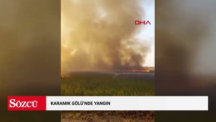 Karamık Gölü'nde yangın