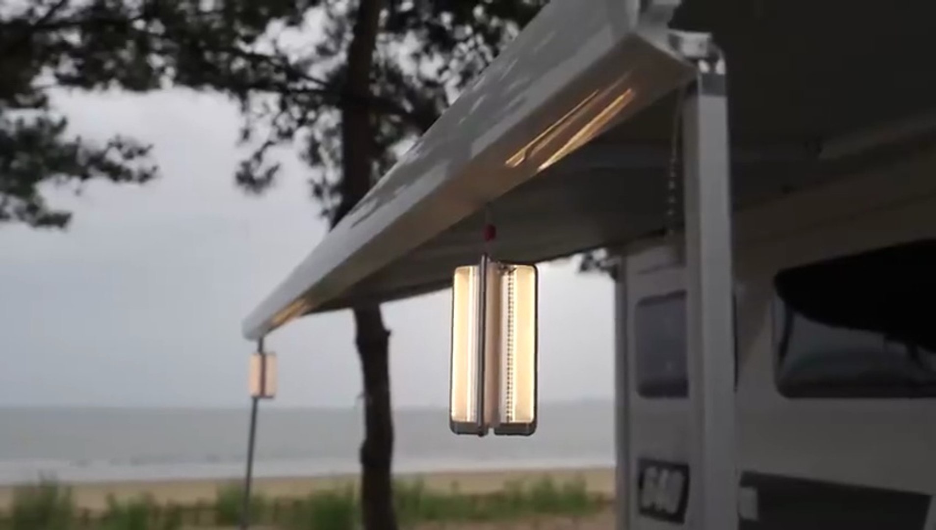 ⁣1000104267LUXURY CARAVAN CAMPING IN THE RAIN