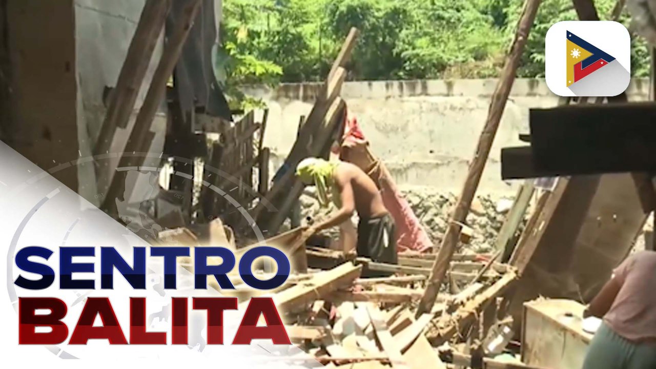 Ilang bahay sa Mandaue City, nasira dahil sa pagragasa ng tubig nang masira ang bahagi ng isang flood control project; DPWH, tiniyak na susuriin at patitibayin pa ang istraktura | ulat ni Jessee Atienza - PTV Cebu