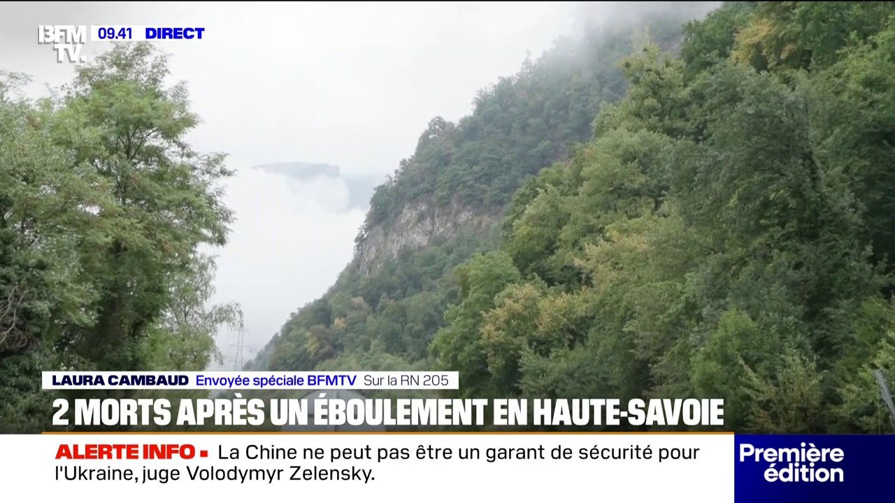 Haute-Savoie: deux morts après un éboulement sur une route