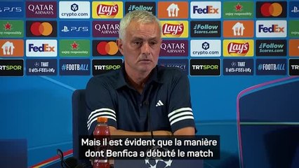 Fenerbahce - Mourinho : "Critiquer, moi ? J'ai joué à Barcelone avec dix défenseurs"