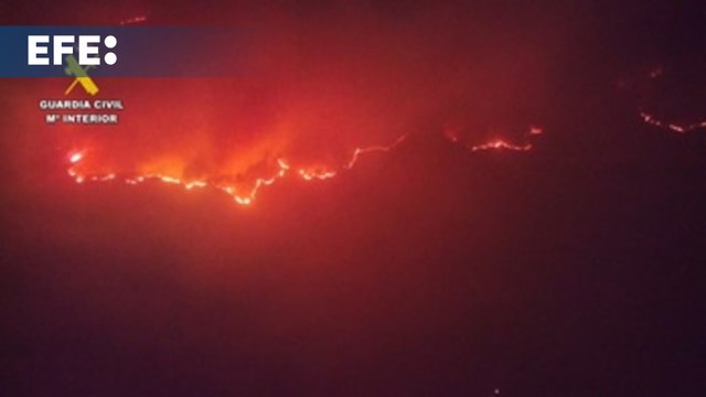 El incendio de Jarilla (Cáceres) a vista de dron