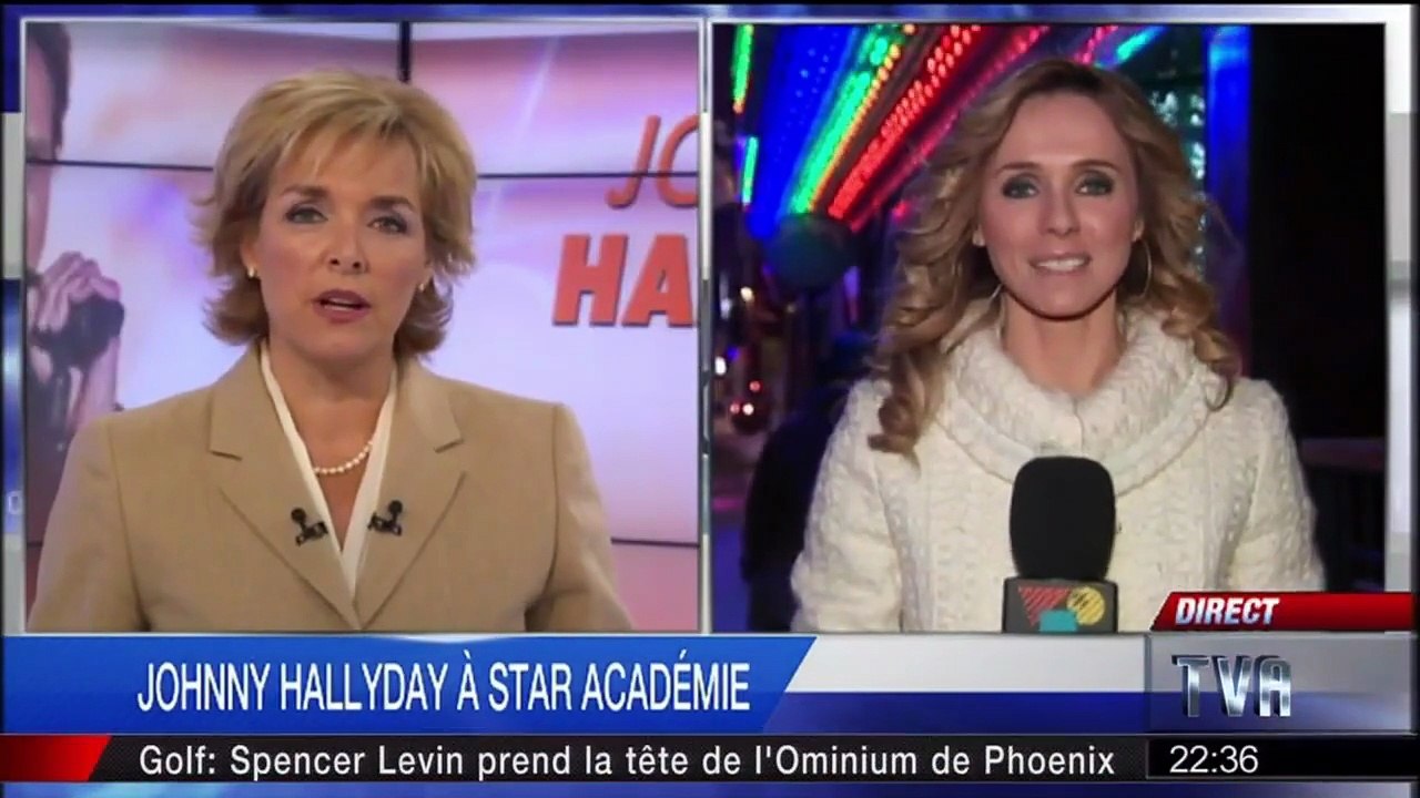 Johnny Hallyday – Interview exclusive avant la Star Académie (Québec, 3 février 2012 – Direct TVA)