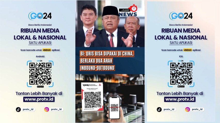 BI: QRIS Bisa Dipakai di China, Berlaku Dua Arah Inbound-Outbound