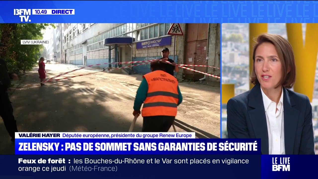 Guerre en Ukraine: “L’idée c’est de travailler sur des garanties de sécurité avant tout accord de paix”, juge Valérie Hayer (Renew Europe)