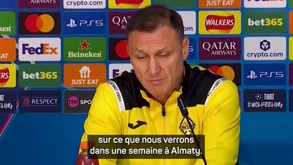 Kairat - Le coach kazakh se concentre sur le match retour pour entrer dans l'histoire