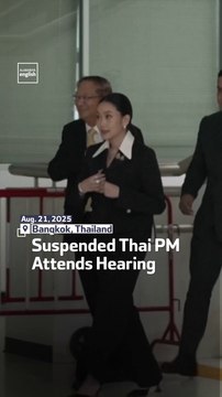 Suspended Thai PM Attends Hearing