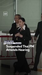 Suspended Thai PM Attends Hearing