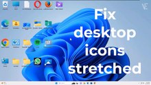 Fix Desktop Icons Spacing Too Wide / Stretched Horizontally in Windows 11 ✔️