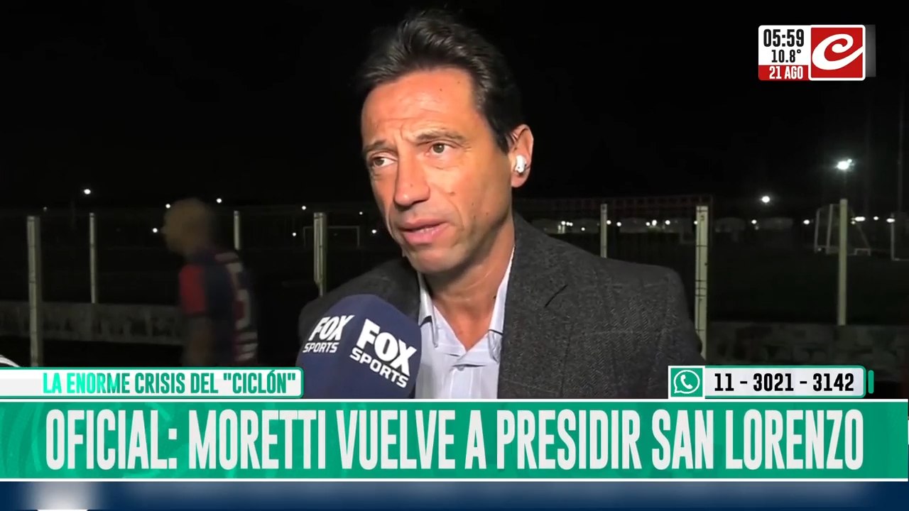 Hinchas furiosos por el regreso de Moretti a la dirigencia de San Lorenzo