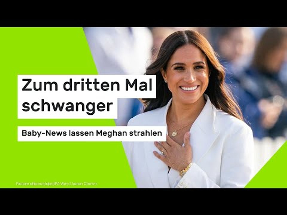 Zum dritten Mal schwanger – Baby-News lassen Meghan strahlen