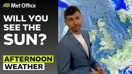 Met Office Afternoon Weather Forecast 21/08/25 - Dry and cloudy for many