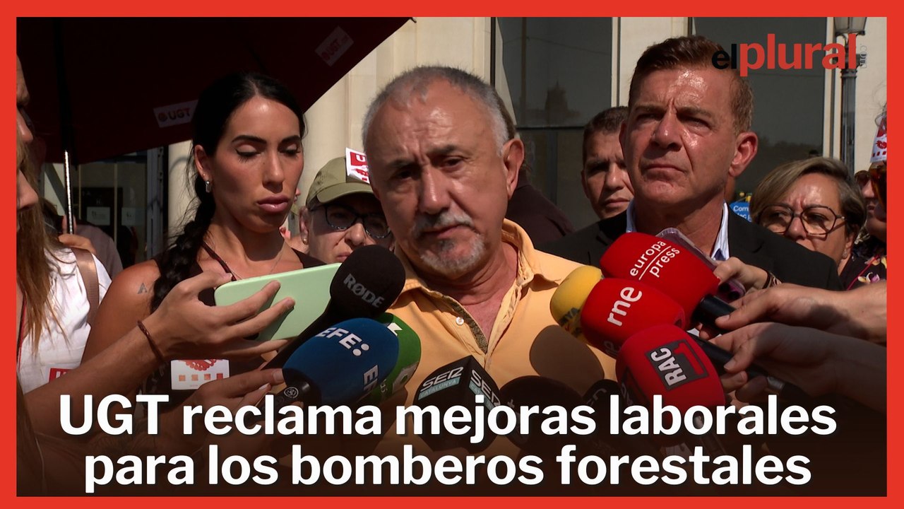 UGT reclama mejoras laborales para los bomberos forestales: "Los fuegos se apagan en invierno"