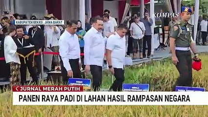 Jaksa Agung Pimpin Panen Raya Padi di Lahan Rampasan Negara Kabupaten Bekasi | JMP