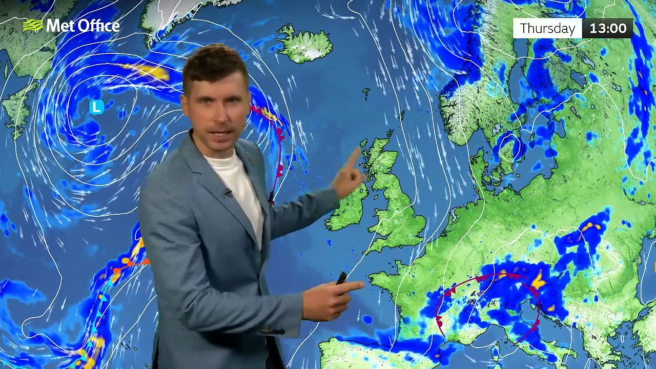 Met Office Thursday Afternoon Weather Forecast 21/08/2025