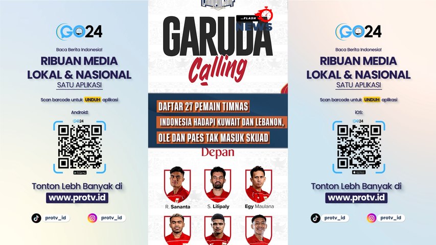 Daftar 27 Pemain Timnas Indonesia Hadapi Kuwait dan Lebanon, Ole dan Paes Tak Masuk Skuad