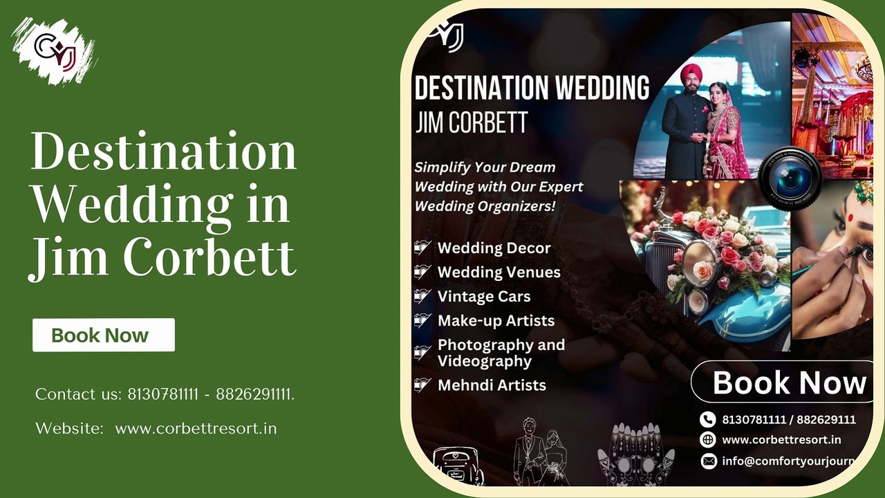 Book The Best Resorts for Destination Wedding in Jim Corbett With CYJ Events