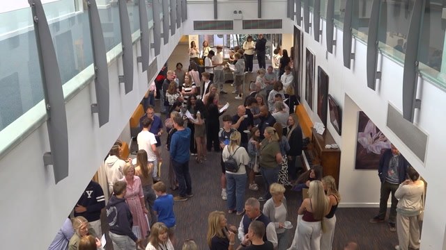 Thousands of students across the country receive GCSE results