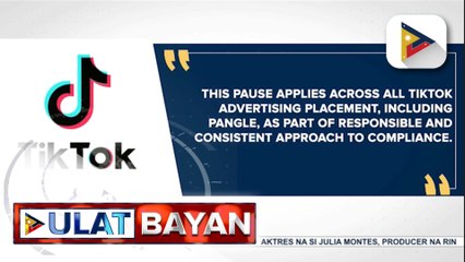 TikTok, pansamantalang ititigil ang paglalabas ng ads na may kinalaman sa sugal simula August 22