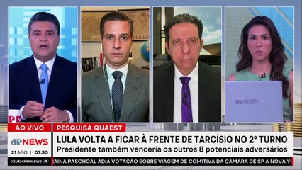 Quaest: Lula volta a liderar contra Tarcísio no 2º turno