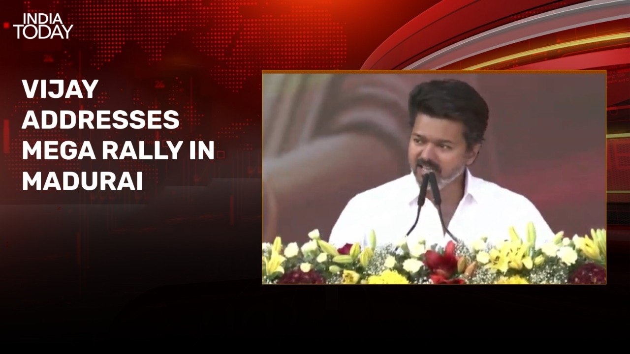 Vijay sounds poll bugle in Madurai, reiterates no alliance with DMK, BJP
