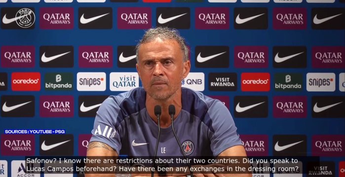 Luis Enrique s'exprime sur la relation entre Zabarnyi et Safonov