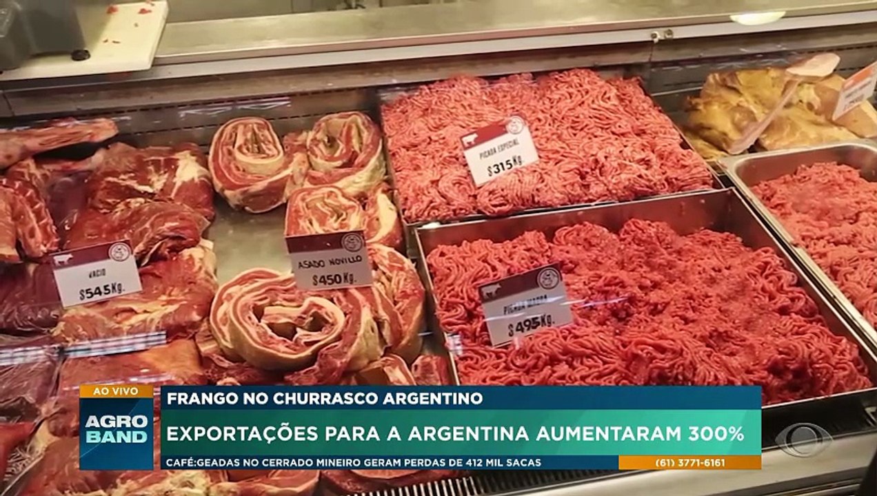 Frango brasileiro: exportações para a Argentina aumentaram 300%