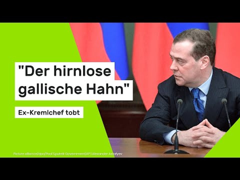 'Der hirnlose gallische Hahn' - Ex-Kremlchef tobt nach Macron-Äußerungen