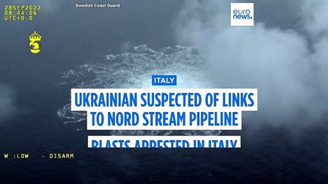 Ukrainian suspected of links to Nord Stream pipeline blasts arrested in Italy, prosecutors say
