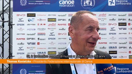 Mondiali Canoa, Konietzko "Bello essere tornati a Milano dopo 10 anni"