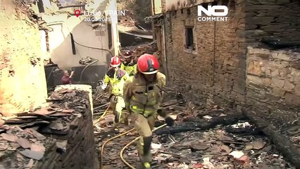 Villaggio spagnolo ridotto in cenere: la peggiore stagione di incendi del paese