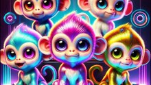 Çocuk Şarkıları, 5 Küçük Maymun