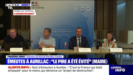 Affrontements à Aurillac: "Le dispositif de sécurité sera renforcé", annonce Philippe Loos, préfet du Cantal