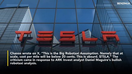 Elon Musk's Robotaxi Math 'Absurd,' Says Short Seller Jim Chanos, Doubting Tesla Can Hit Sub-20-Cent Cost-Per-Mile