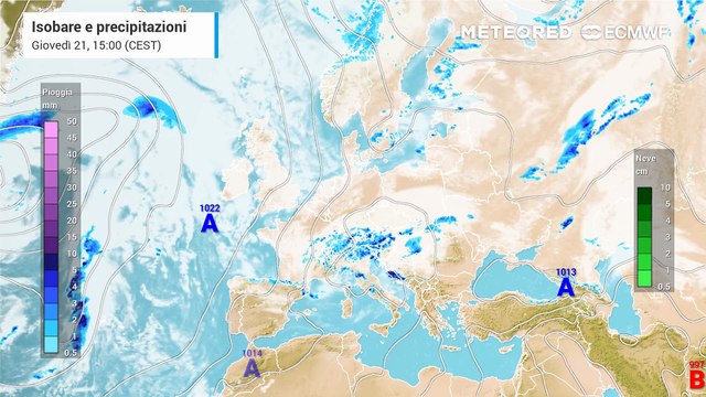 Ancora forti temporali venerdì 22 agosto 2025 su alcune regioni dell'Italia