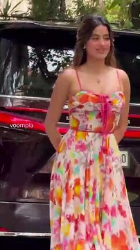 suddenly we feel like humans again. baarish is standing back just a lil bit and we can step out and breathe janhvi rolls in at a production office in santacruz