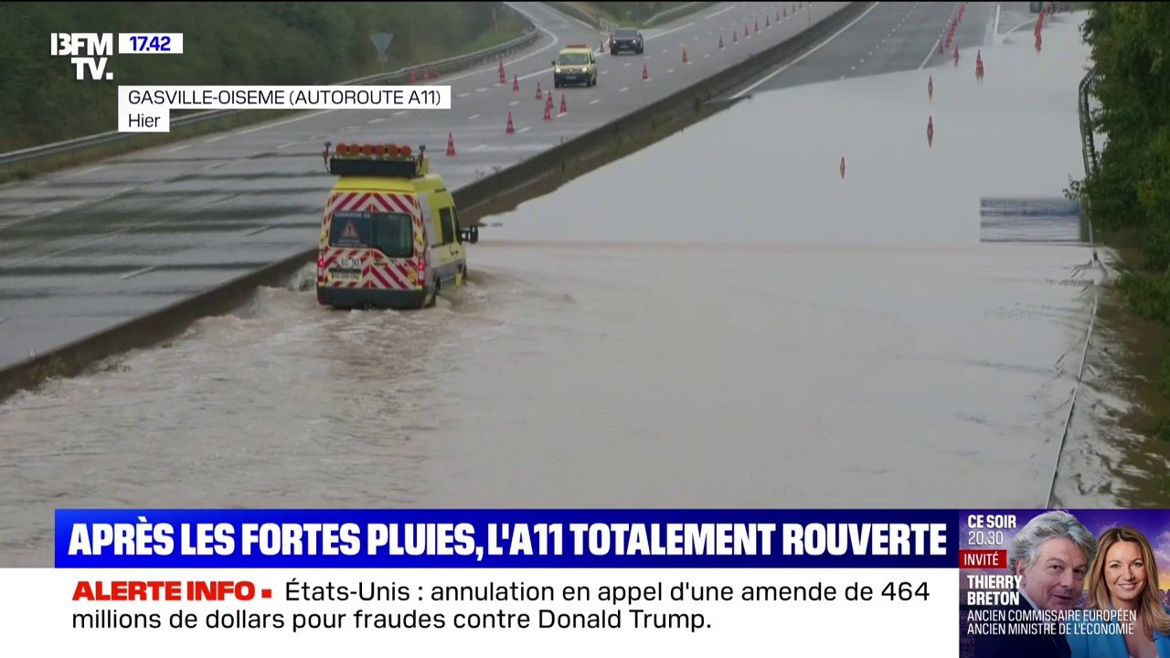 Inondations en Eure-et-Loir: "Je n'ai jamais vu tomber autant d'eau en si peu de temps", confie William Belhomme, sinistré