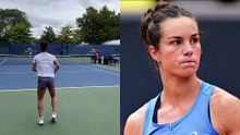 US Open 2025 - Caroline Garcia s'entraîne avec Loïs Boisson avant son dernier US Open