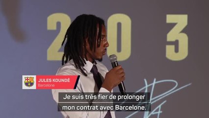 Barcelone - Koundé jusqu'en 2030 : “Très fier de prolonger mon contrat”