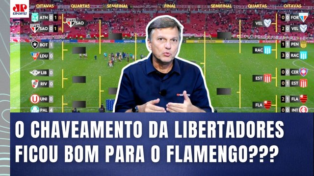 Gente, se vocês OLHAREM A CHAVE da Libertadores agora, o Flamengo... Mauro Cezar faz ÓTIMA ANÁLISE