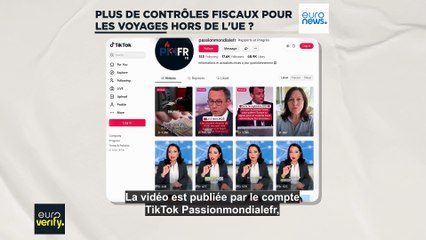 Vérification des faits : les Français voyageant hors de l'UE risquent ils des contrôles fiscaux ?